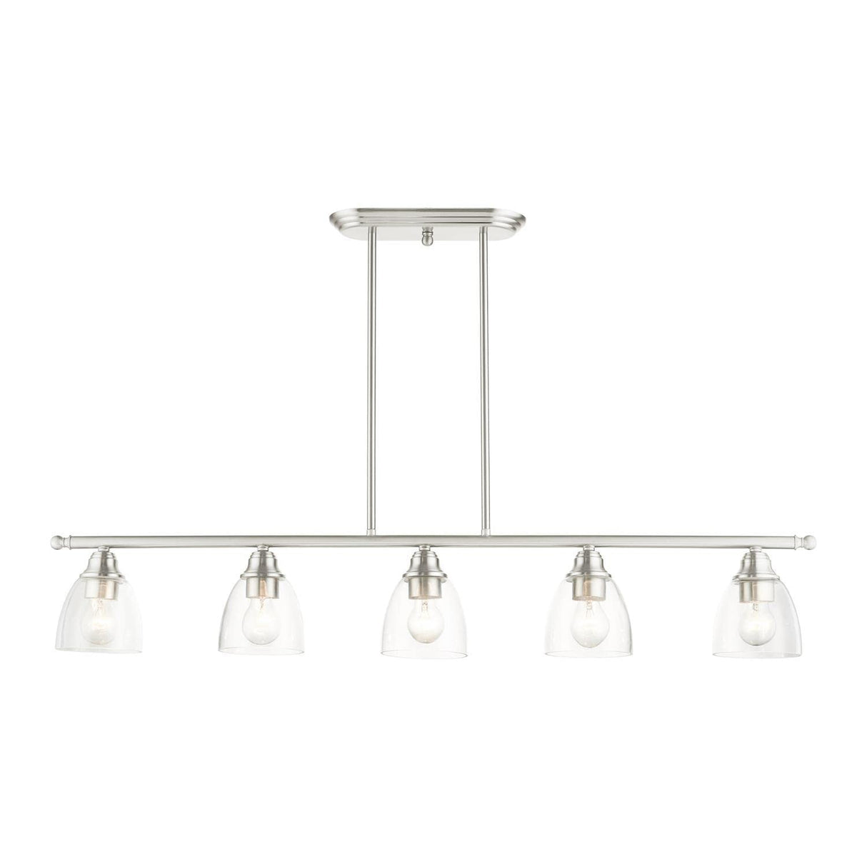 Montgomery Collection N/A Light Brushed Nickel Linear Chandelier (46338-91)