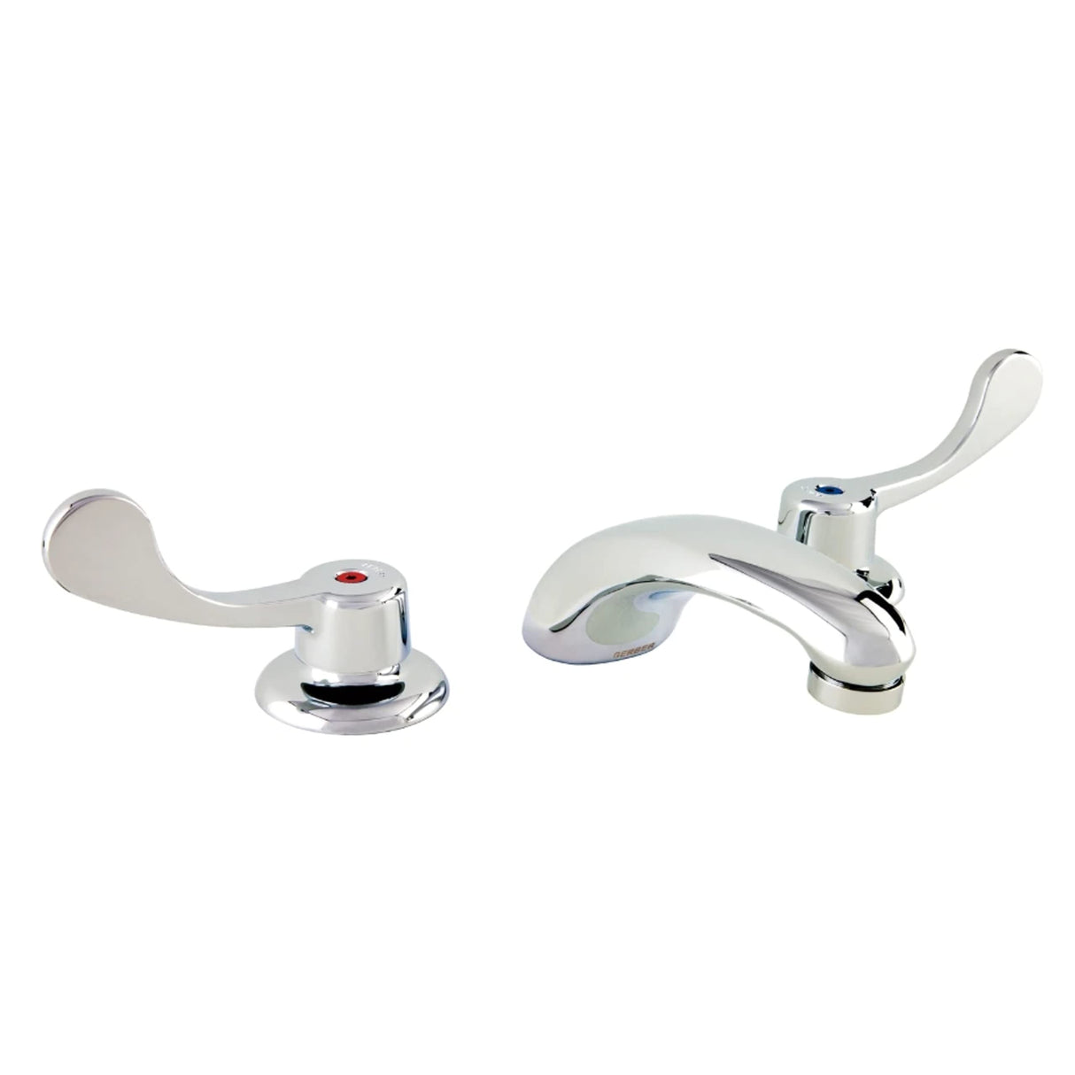 Gerber GC04415461 Chrome Commercial Two Handle Widespread Lavatory Faucet W/ Wrist BL...