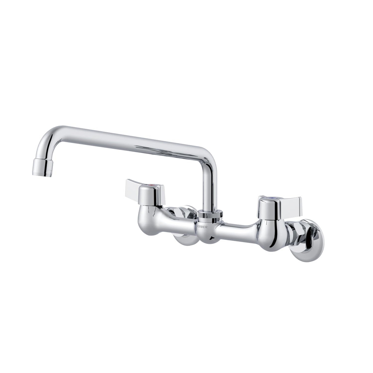 Gerber G0042630 Chrome Classics Two Handle Wall Mount Kitchen Faucet W/ 12" ...