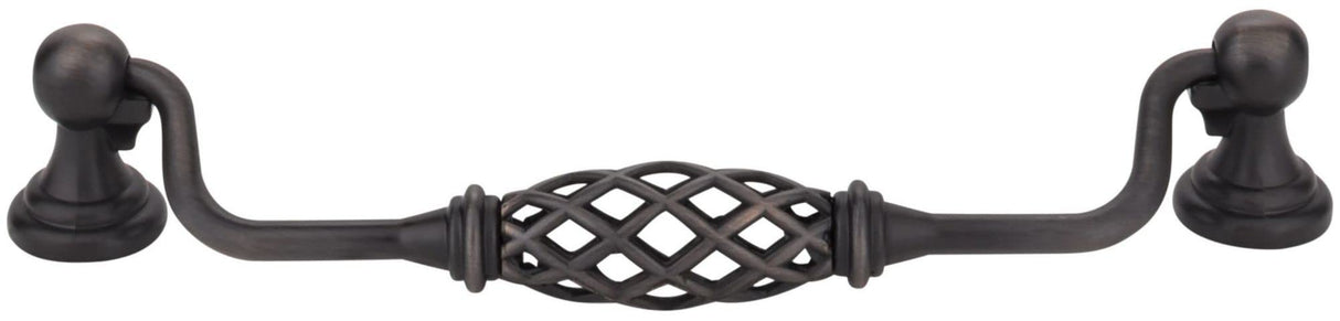 Jeffrey Alexander 749-160DACM 160 mm Center-to-Center Gun Metal Birdcage Tuscany Drop & Ring Pull