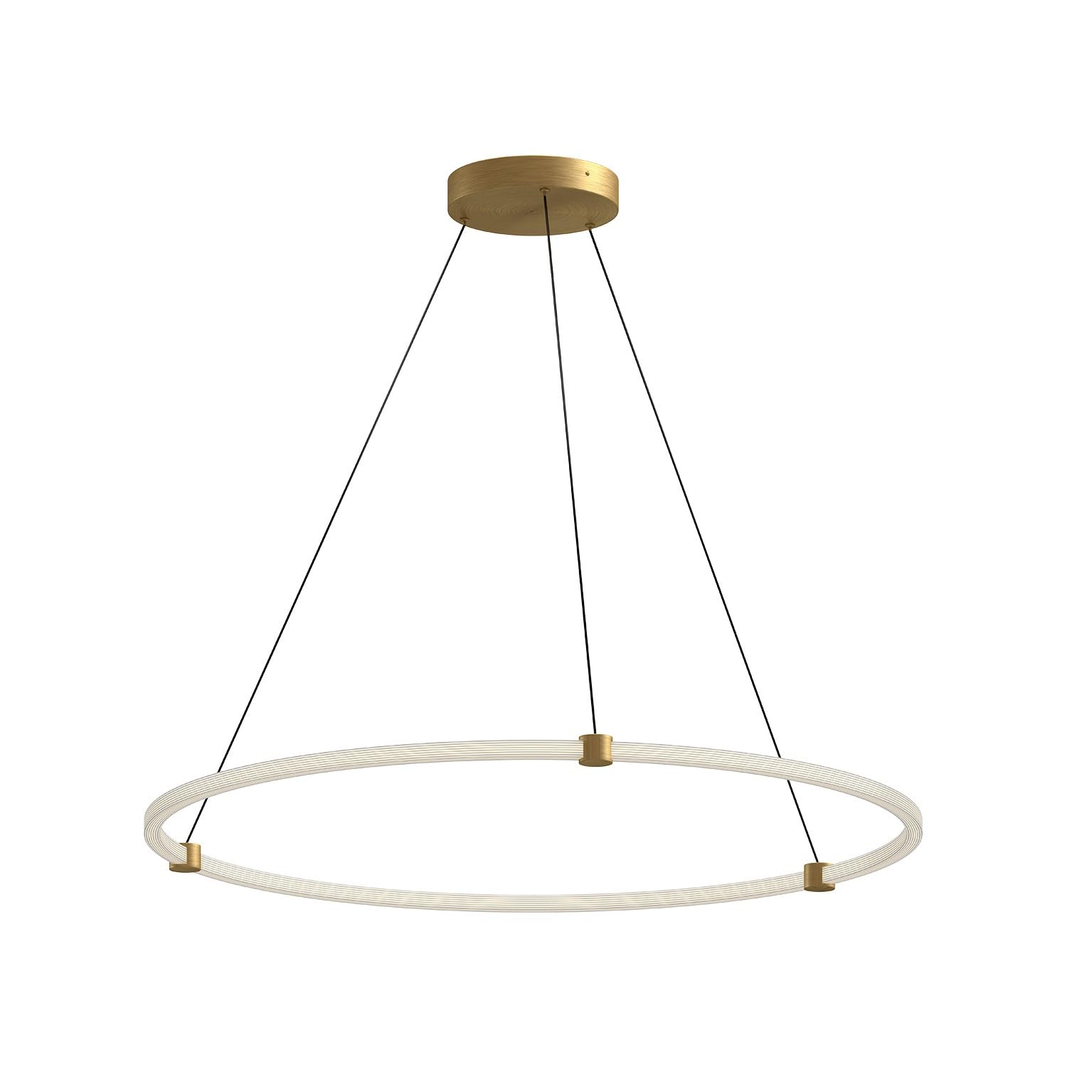 Kuzco PD24748-BG BRUNI 4 LAYER 40" PENDANT BRUSHED GOLD 120" WIRE 120V TRIAC/ELV LED 3000K 90CRI 57W