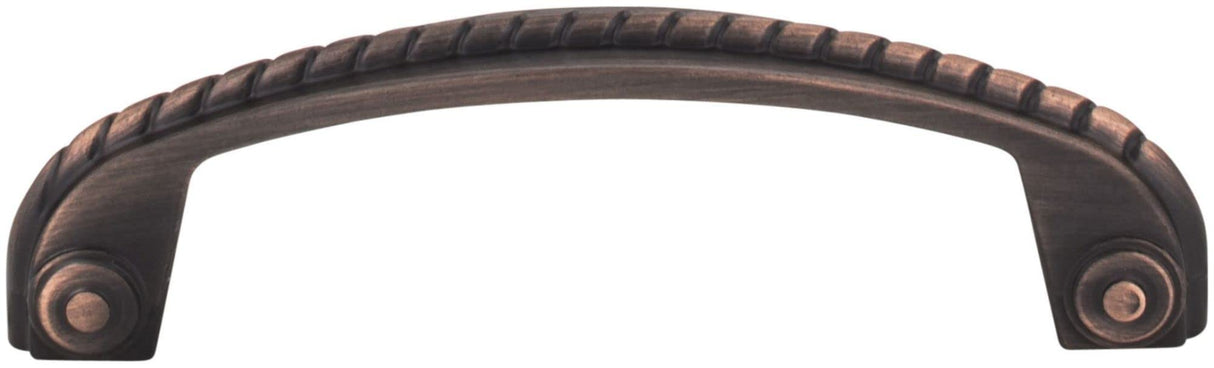 Jeffrey Alexander Z261-96-DACM 96 mm Center-to-Center Gun Metal Rope Rhodes Cabinet Pull