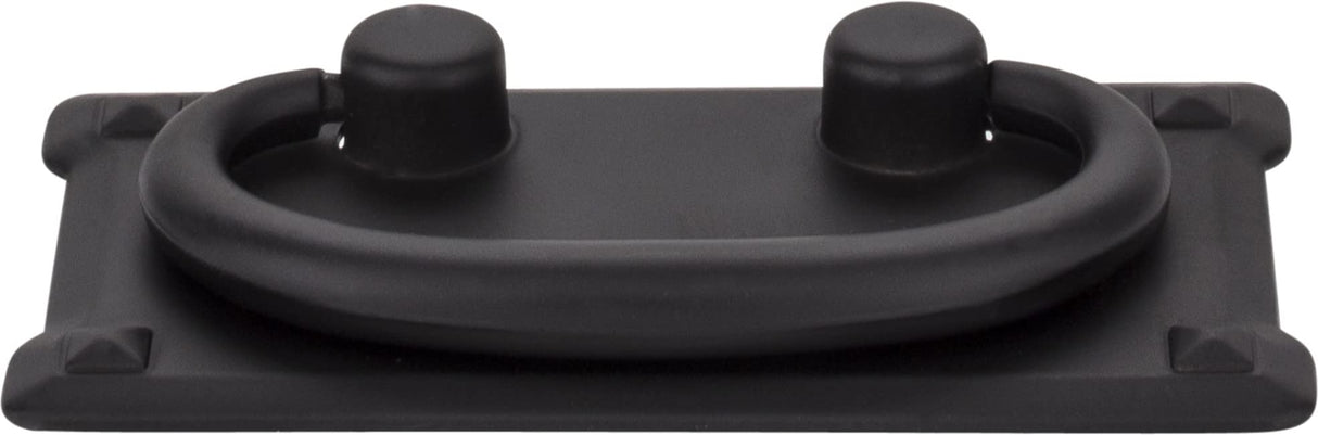 Elements R1011MB 3" Center-to-Center Matte Black Rectangle Verona Cabinet Drop Pull