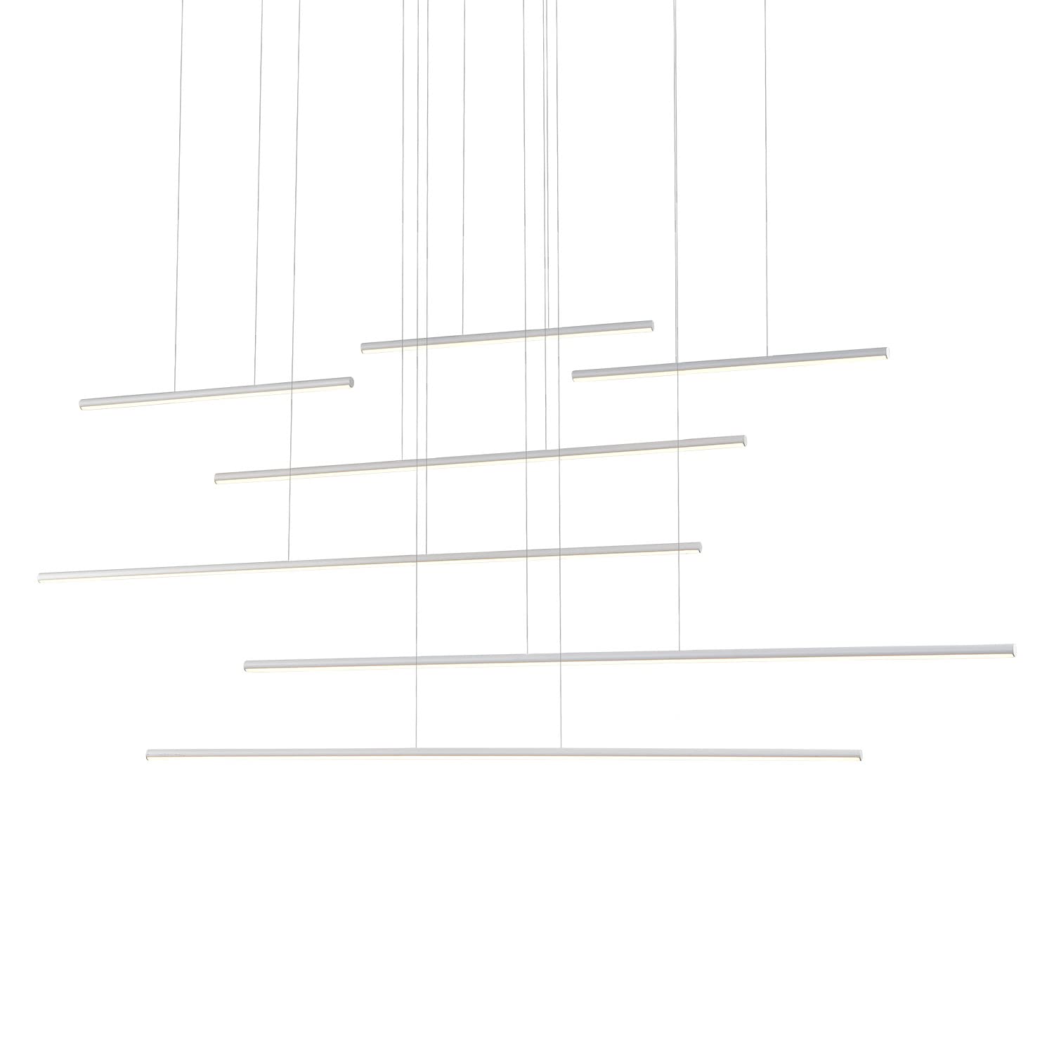 Kuzco MP14970-WH CHUTE MOTION 70" MP White 120V TRIAC/ELV LED 3000K 90CRI 95W