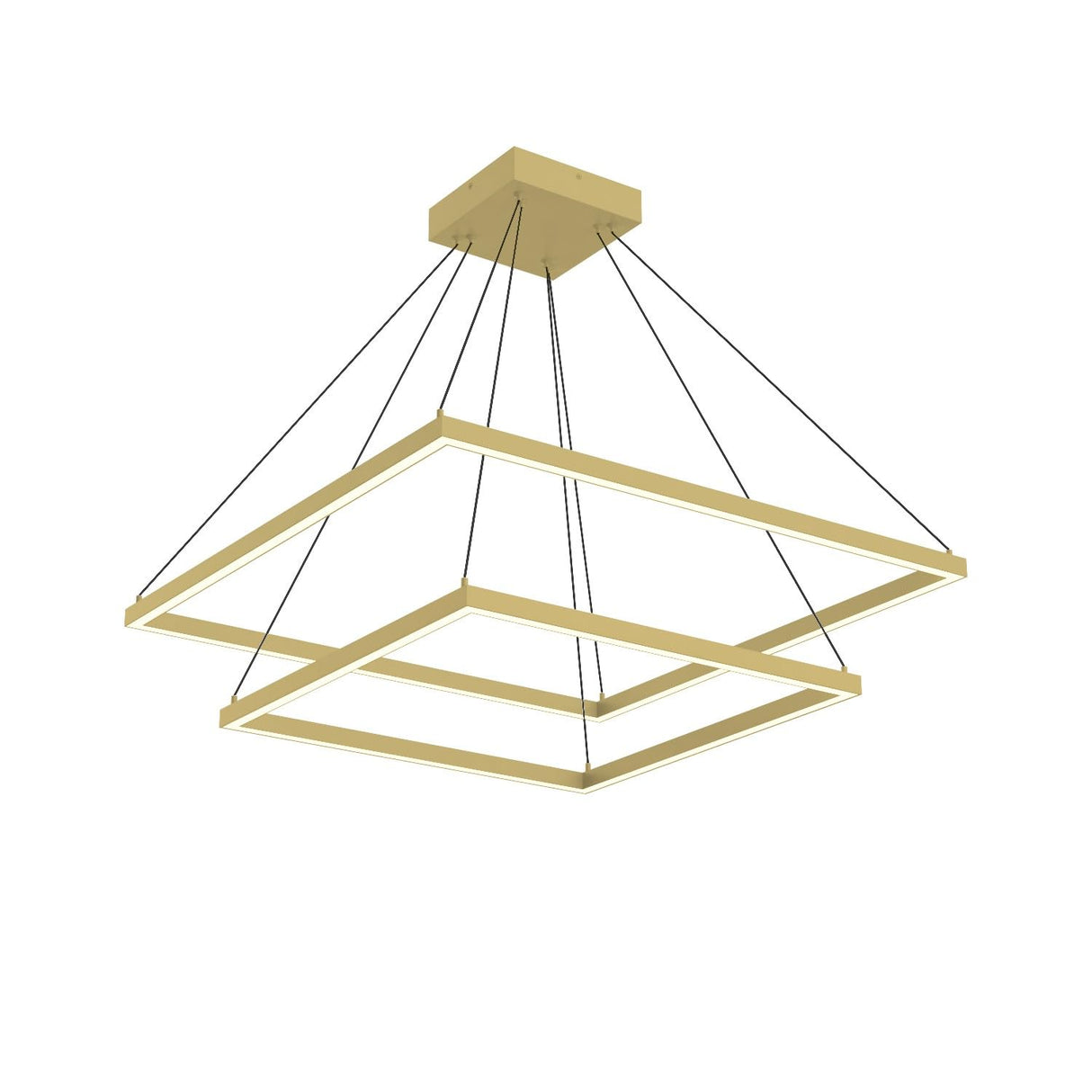 Kuzco CH88232-BG PIAZZA 2 LAYER 32" CHANDELIER BG TEXTURED DOWN ONLY 930 TRIAC 120 116W
