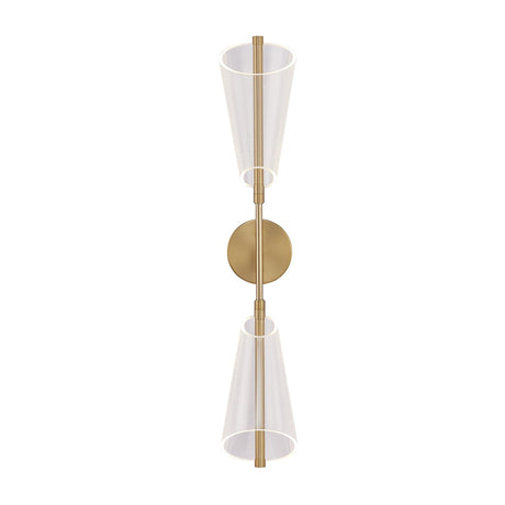 Kuzco WS62629-BG/LG MULBERRY 29" WS BRUSHED GOLD LIGHT GUIDE  31W LED 90 3000K DC LED
