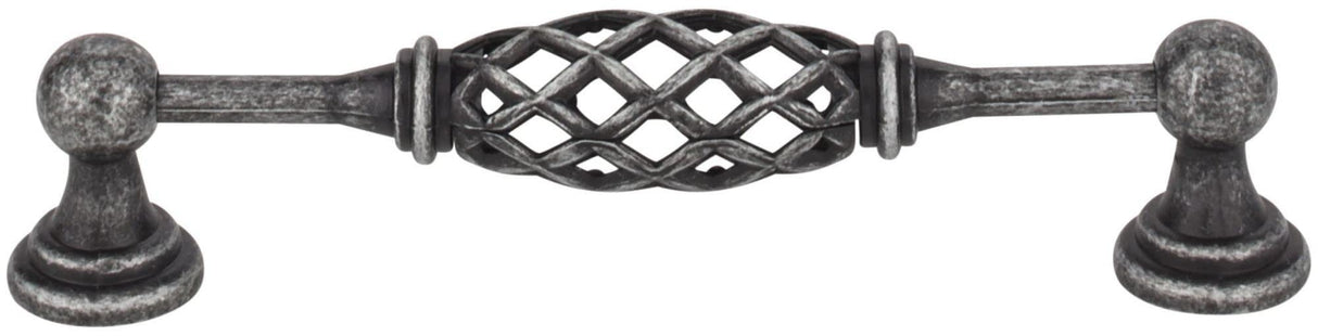 Jeffrey Alexander 749-128B-DBAC 128 mm Center-to-Center Brushed Oil Rubbed Bronze Birdcage Tuscany Cabinet Pull