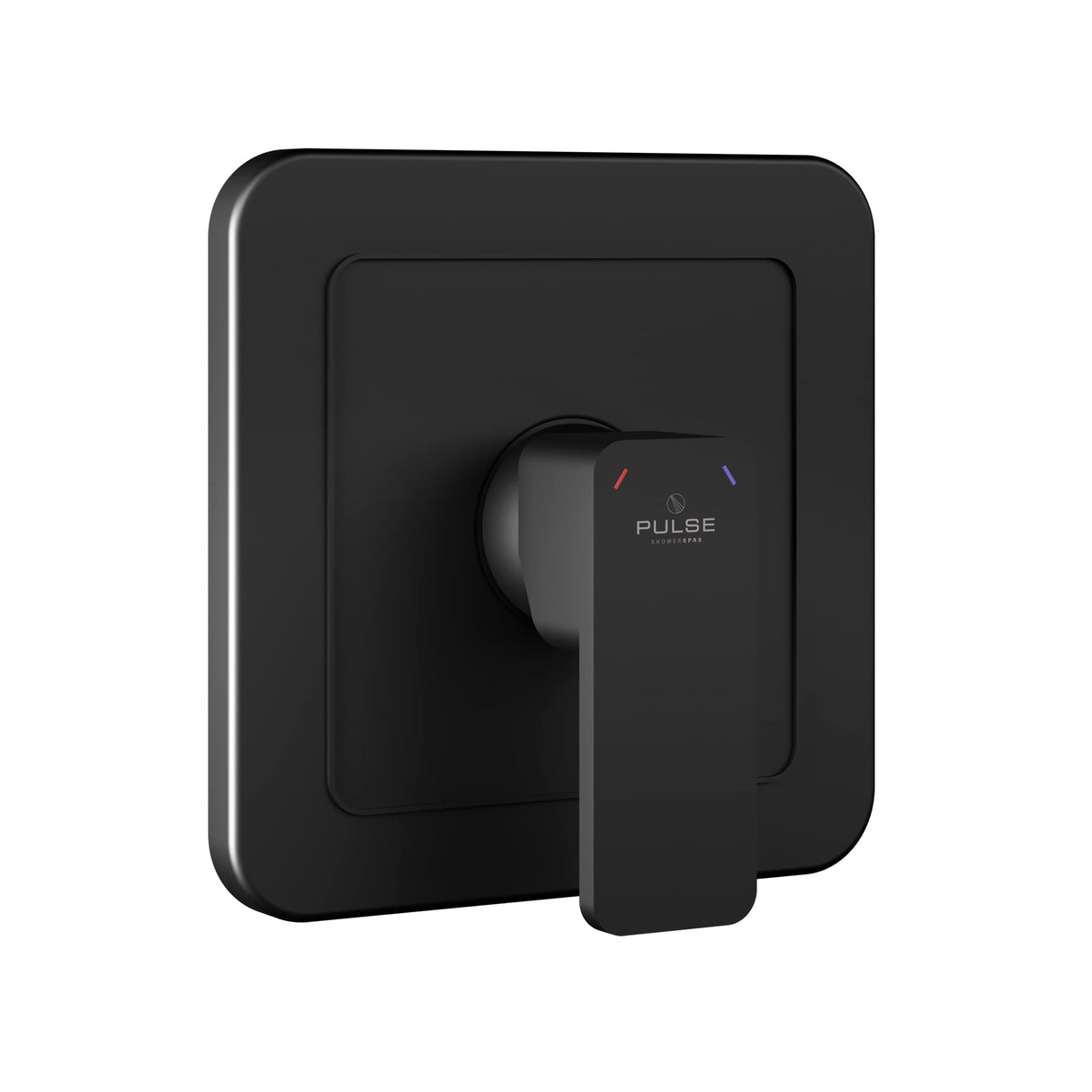 PULSE ShowerSpas 3003-RIV-PB-MB Tru-Temp Mixing Valve, Pressure Balance Rough-In Valve Trim Kit, Square, 1/2" NPT, Matte Black