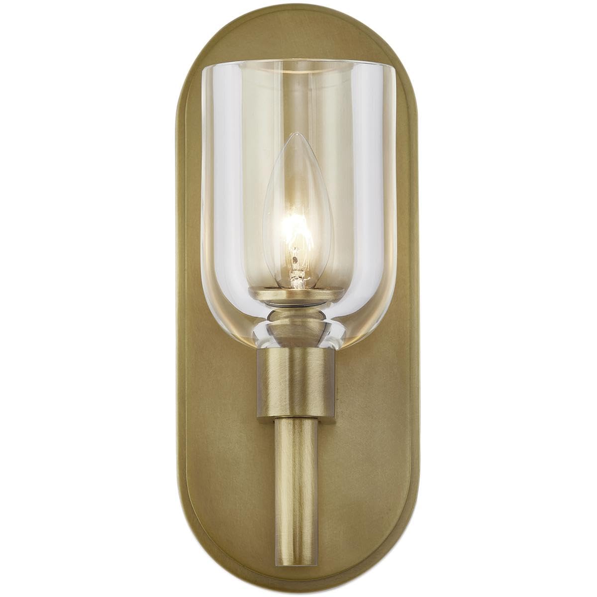 Alora WV338101VBCC LUCIAN 9" WV VINTAGE BRASS CLEAR CRYSTAL 60W E12