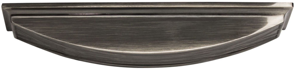 Jeffrey Alexander 536-128BNB 128 mm Center-to-Center Brushed Black Nickel Square Geometric Pattern Aberdeen Cabinet Cup Pull