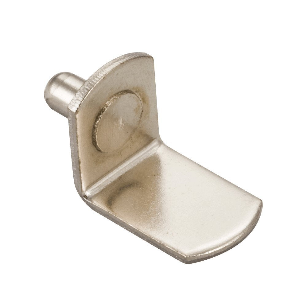 Hardware Resources 1706BN-R 5 mm Angled Shelf Support without Hole - Bright Nickel, Retail Pack