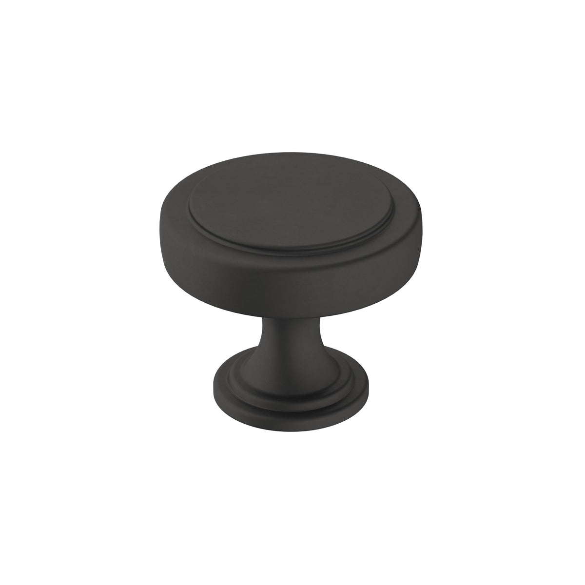 Amerock Cabinet Knob Matte Black 1-1/2 inch (38 mm) Diameter Exceed 1 Pack Drawer Knob Cabinet Hardware