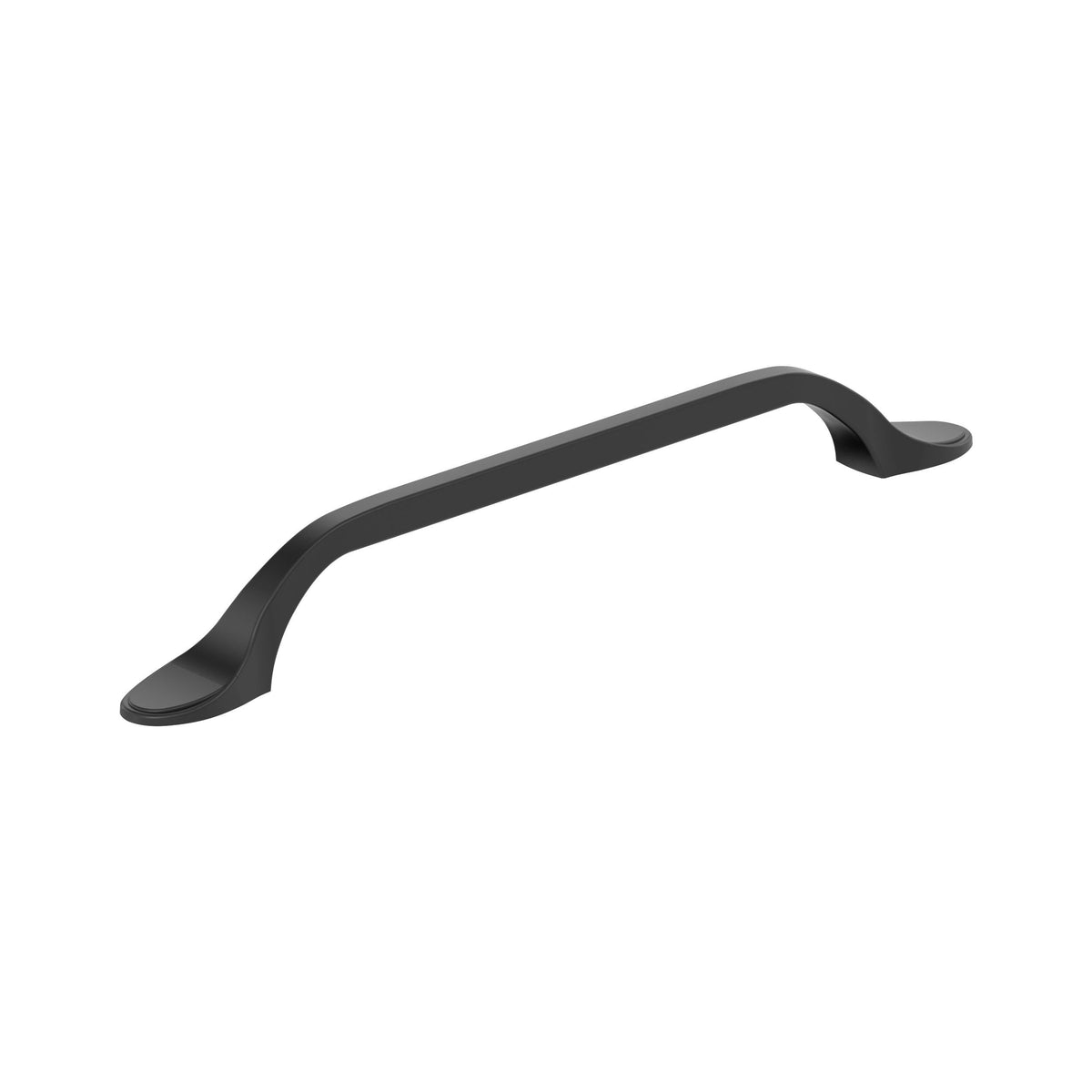 Amerock BP21938FB Matte Black Cabinet Pull 6-5/16 inch (160mm) Center-to-Center Cabinet Hardware Ravino Furniture Hardware Drawer Pull