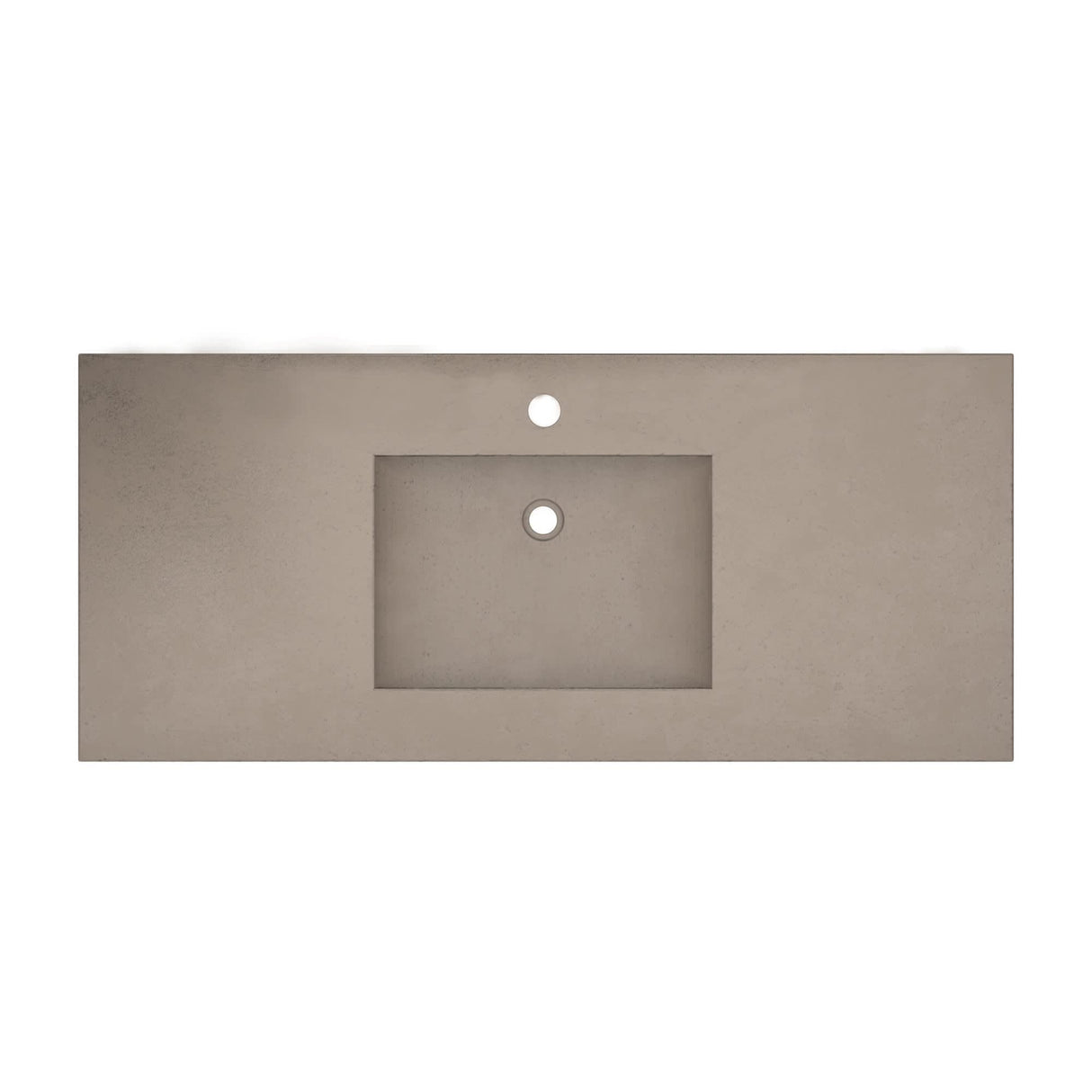 Palomar Vanity Top with Integral Bathroom Sink in Pearl Finish (Single faucet hole)