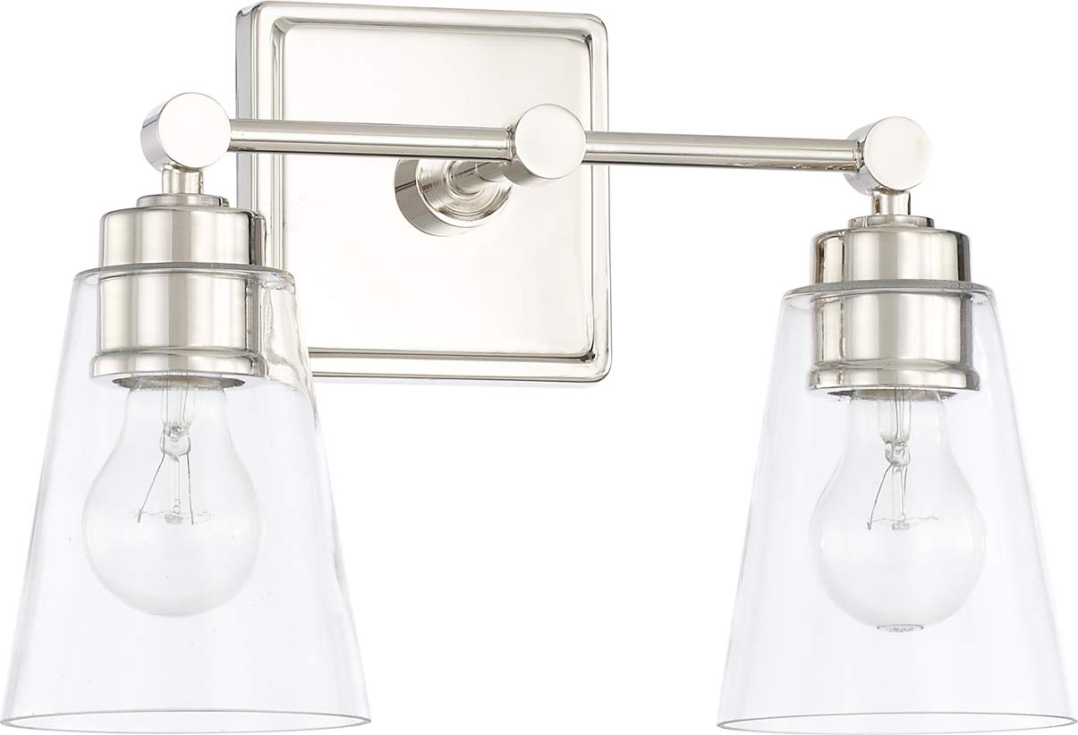 Capital Lighting 121821PN-432 Rory 2 Light Vanity Polished Nickel