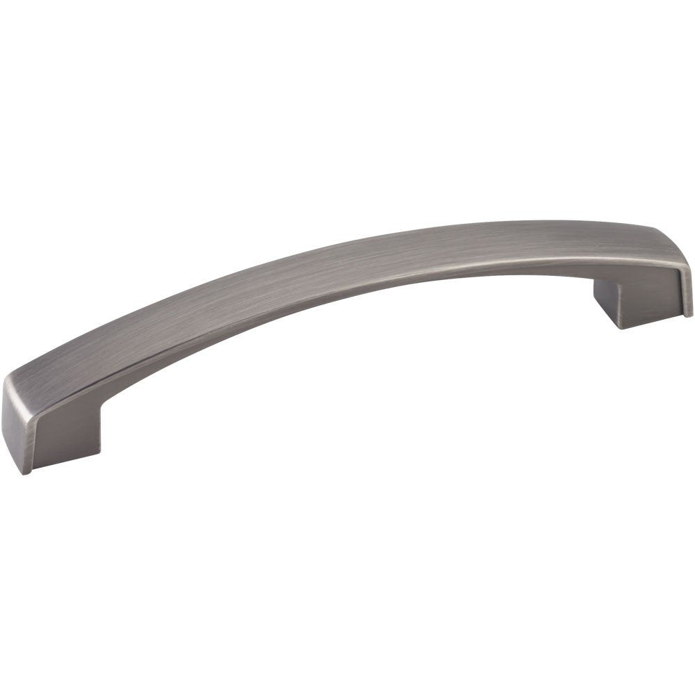 Jeffrey Alexander 549-128BNBDL 128 mm Center-to-Center Brushed Pewter Square Merrick Cabinet Pull