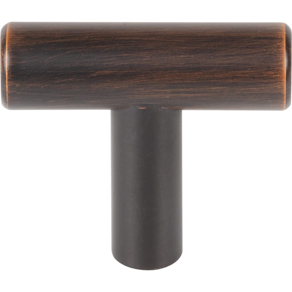Elements 40DBB 1-9/16" Dark Brushed Bronze Overall Length Naples Cabinet "T" Knob