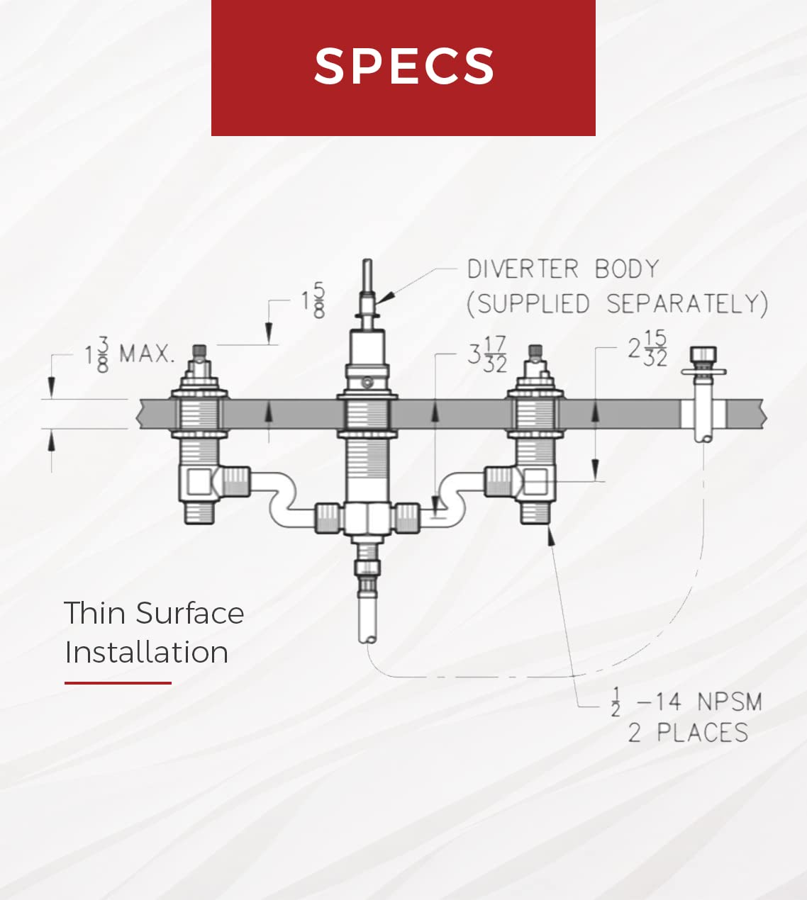 Pfister Unfinished Valve Assembly - Valves 0X6-440R