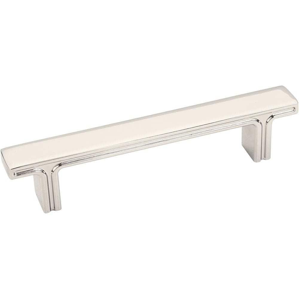 Jeffrey Alexander 867-96NI 96 mm Center-to-Center Polished Nickel Square Anwick Cabinet Pull