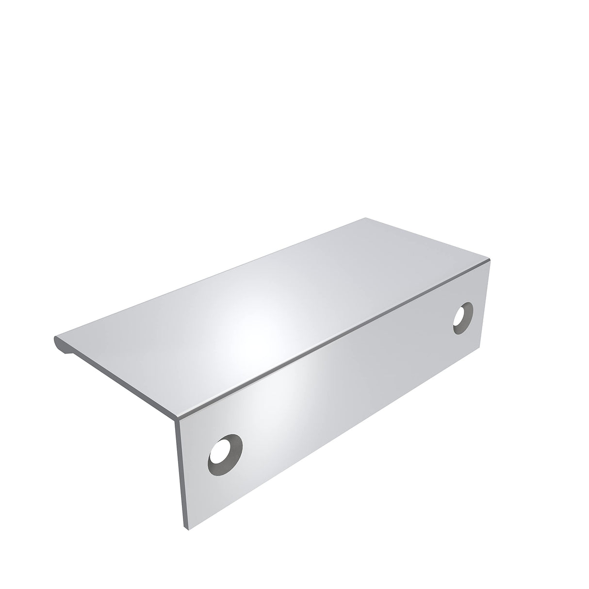 Amerock Cabinet Pull Polished Chrome 3 inch (76 mm) Center to Center Edge Pull 1 Pack Drawer Pull Drawer Handle Cabinet Hardware