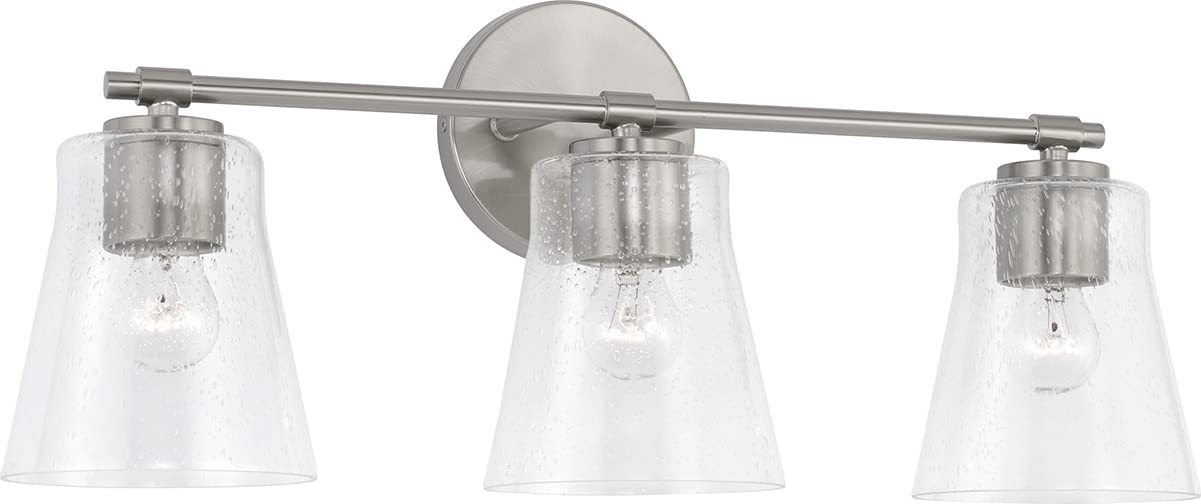 Capital Lighting 146931BN-533 Baker 3 Light Vanity Brushed Nickel