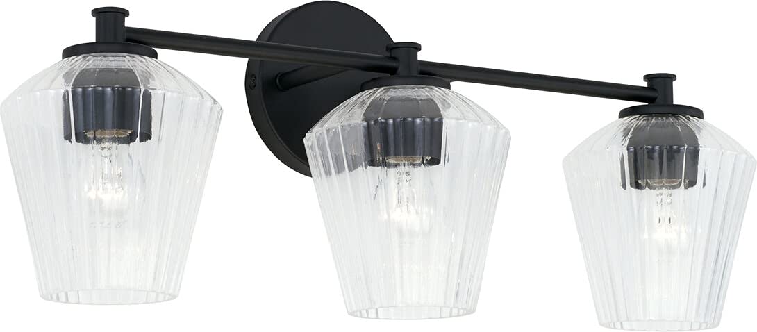 Capital Lighting 141431MB-507 Beau 3 Light Vanity Matte Black