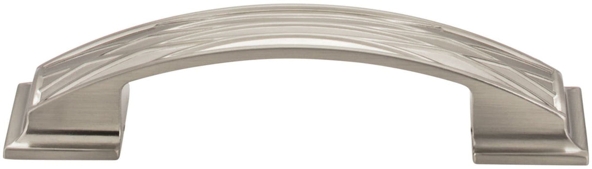 Jeffrey Alexander 535-96BNBDL 96 mm Center-to-Center Brushed Pewter Square Geometric Pattern Aberdeen Cabinet Pull