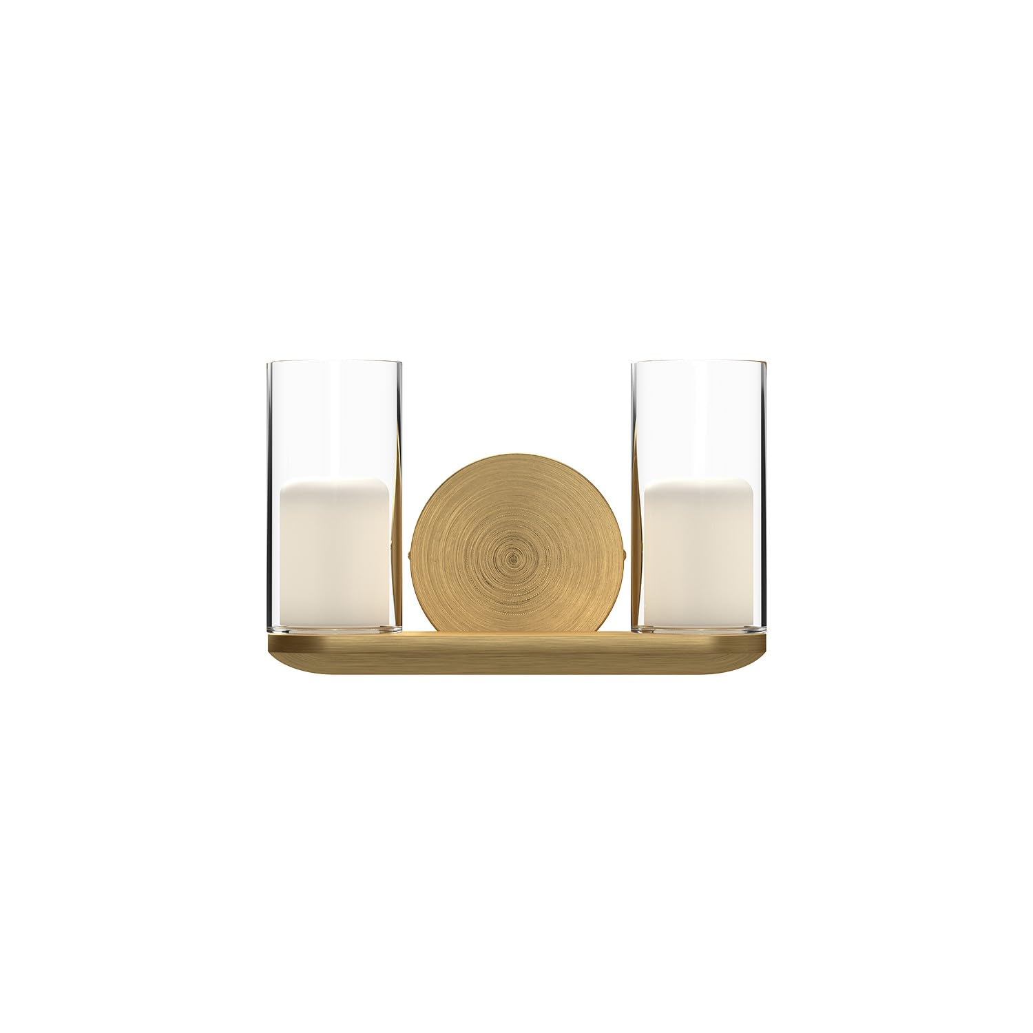 Kuzco VL53511-BG/CL BIRCH 11" VANITY BRUSHED GOLD CLEAR GLASS 120V ELV LED 3000K 90CRI 11W