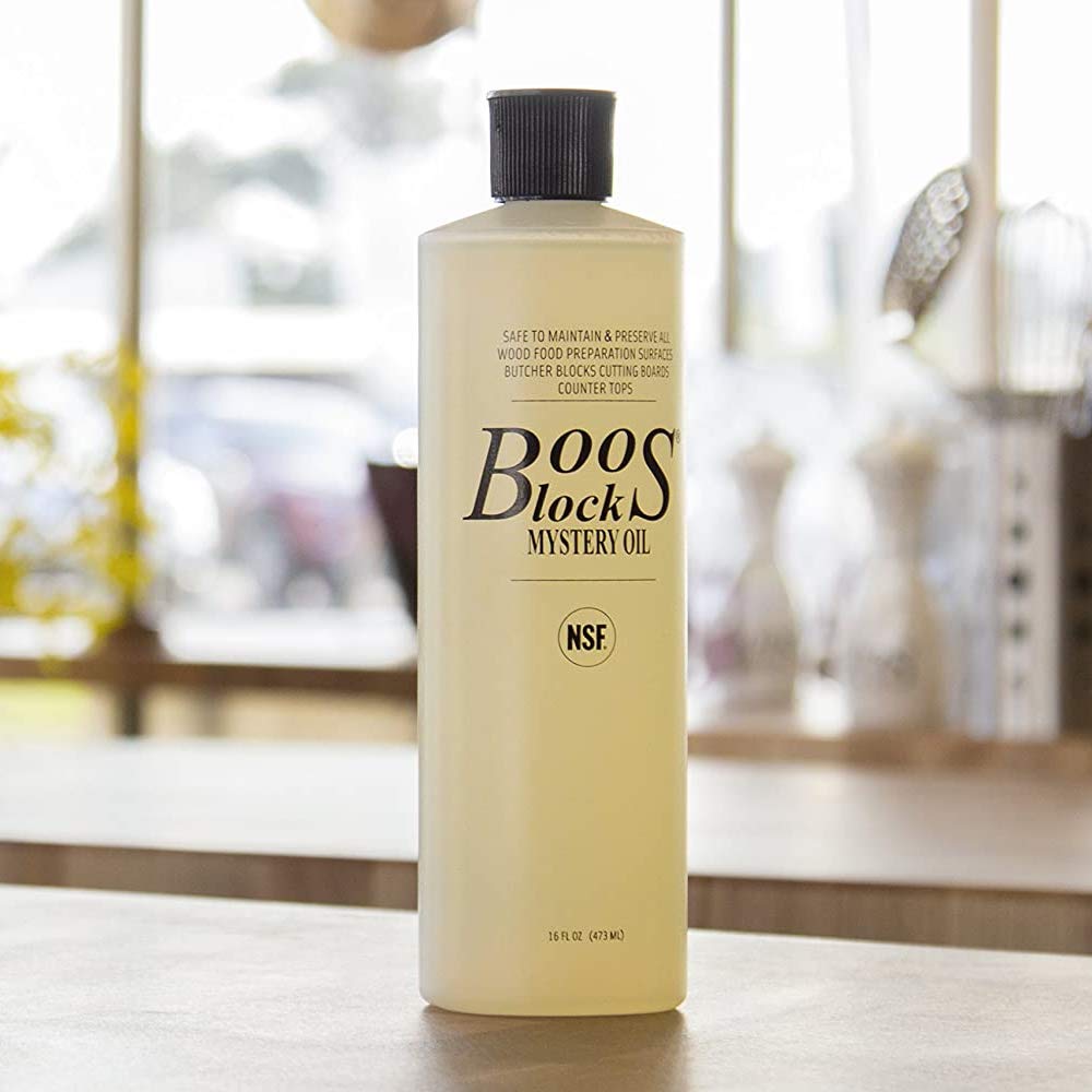 John Boos MYSCRMAPP 3 Piece Cutting Charcuterie Board Care & Maintenance Set with Food Safe Mystery Oil, Cream, and Applicator, Wooden Kitchen Essentials MYS OIL 16OZ/CRM 5OZ/APPLICRND-