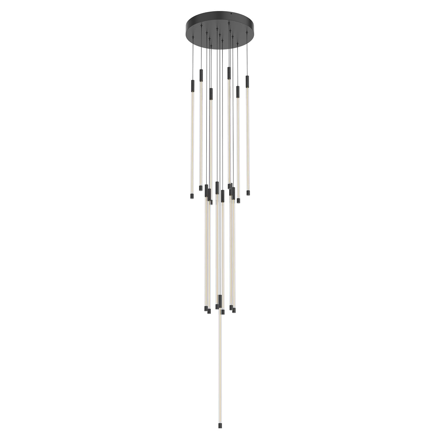 Kuzco MP75127-BK MOTIF 27" 13 HEAD MULTI-PENDANT BLACK 130W 120VAC WITH LED DRIVER 2700K 90CRI