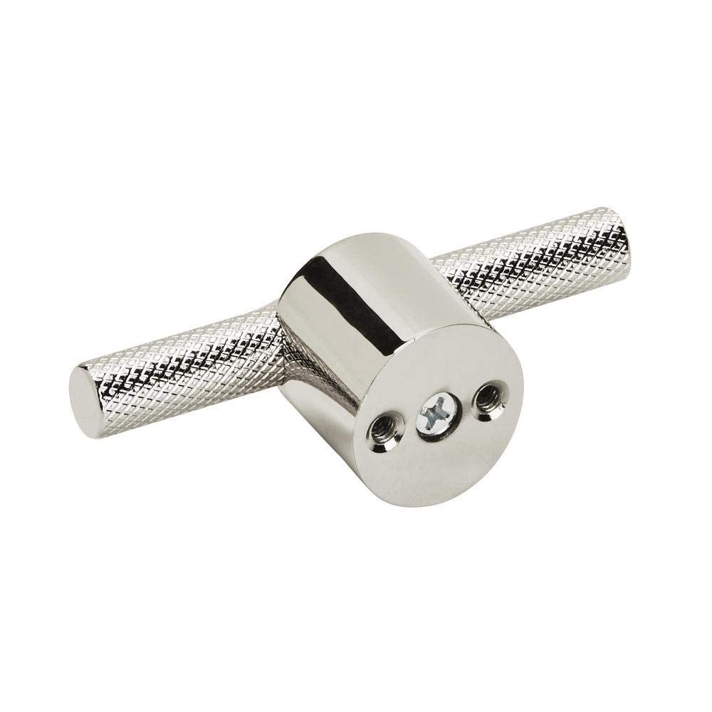 Amerock Cabinet Pull Polished Nickel 5/8 inch (16 mm) Center to Center Transcendent 1 Pack Drawer Pull Drawer Handle Cabinet Hardware