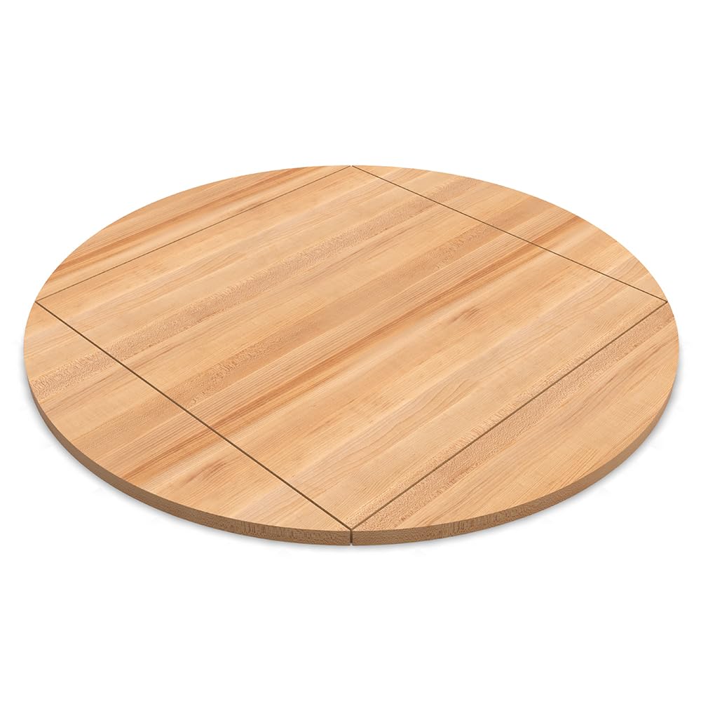 John Boos RTM-42-DL4 Maple Four Corner Drop Leaf Restaurant Dining Tops, Premium Full Length Rails, 1-1/2" Thick