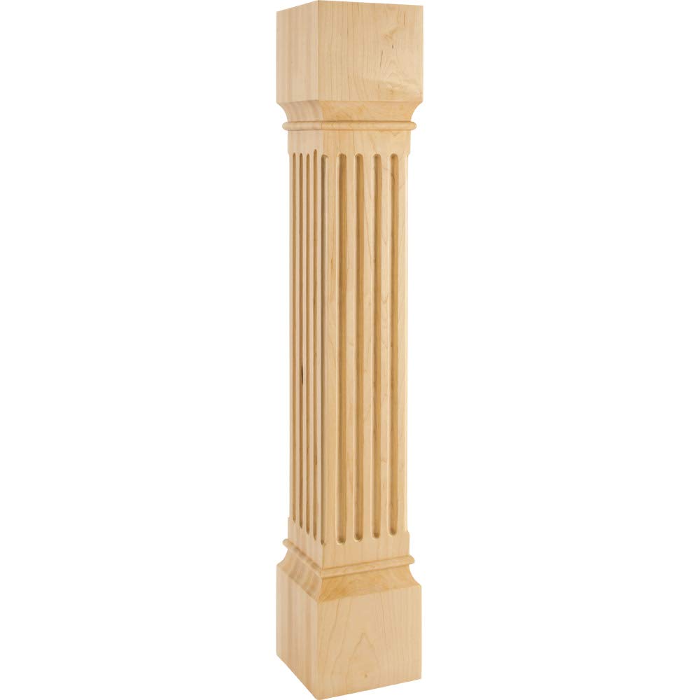 Hardware Resources P27-6-ALD 6" W x 6" D x 35-1/2" H Alder Fluted Post