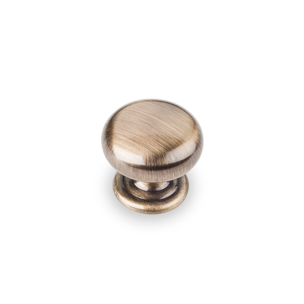 Elements 2980AB 1-1/4" Diameter Brushed Antique Brass Florence Cabinet Mushroom Knob