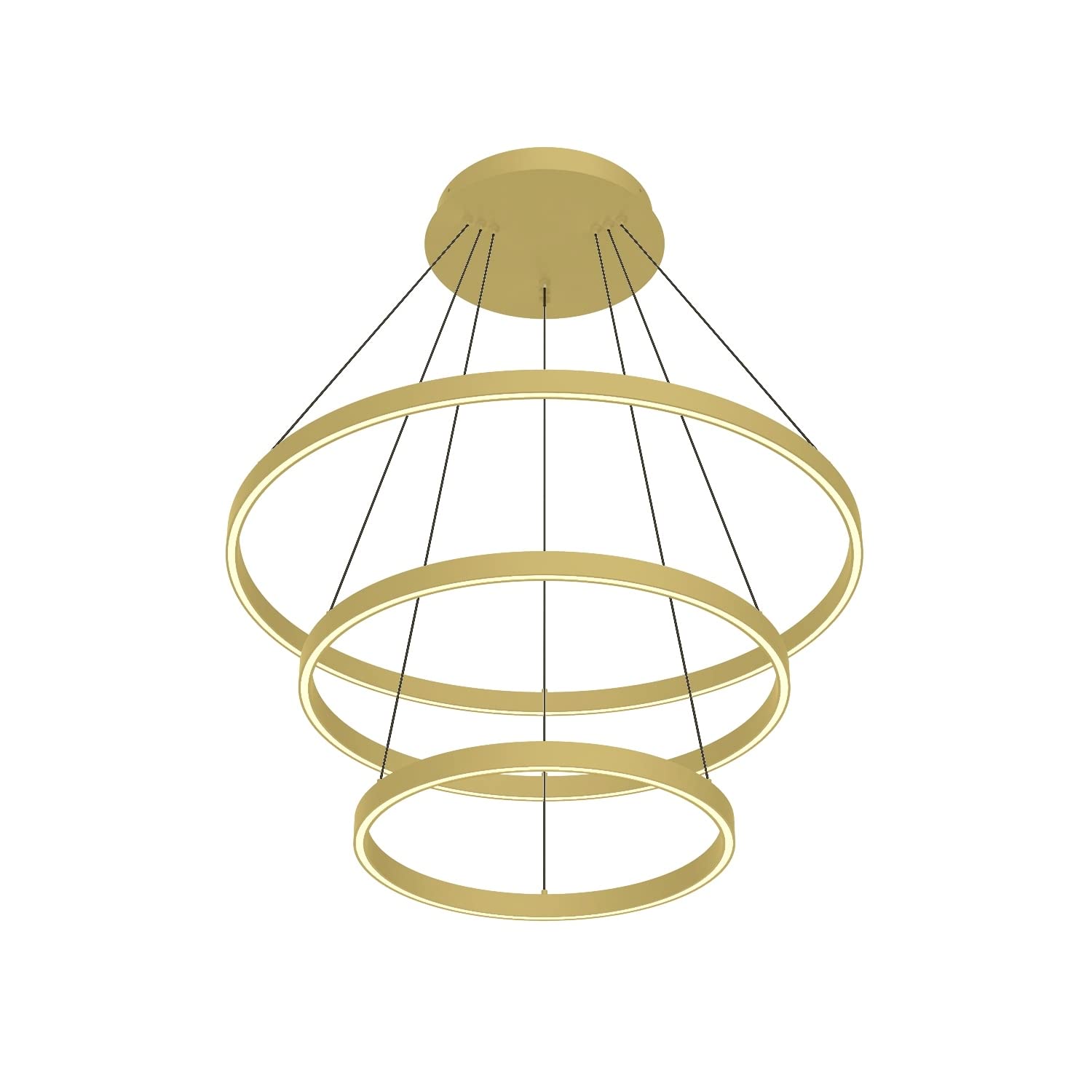 Kuzco CH87932-WH Cerchio 3 Layer 32" Chandelier WH Aluminum Extrusion Up Down 930 TRIAC 120 196W