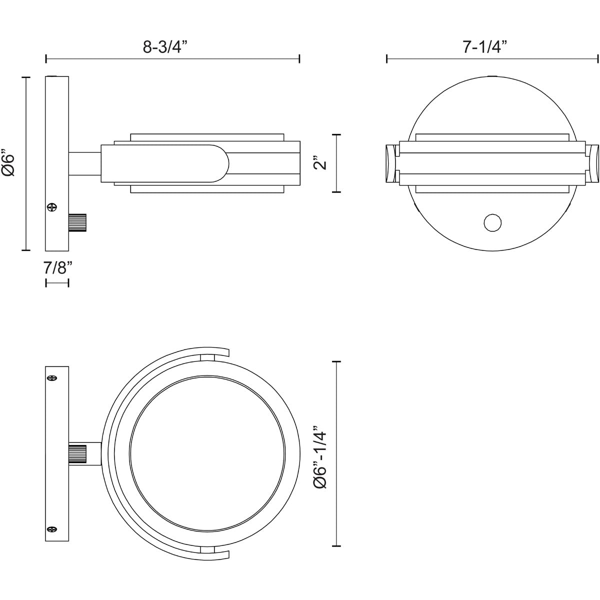 Alora WV325106PNAR BLANCO 6" WV POLISHED NICKEL ALABASTER 15W LED 90 3000K DC LED