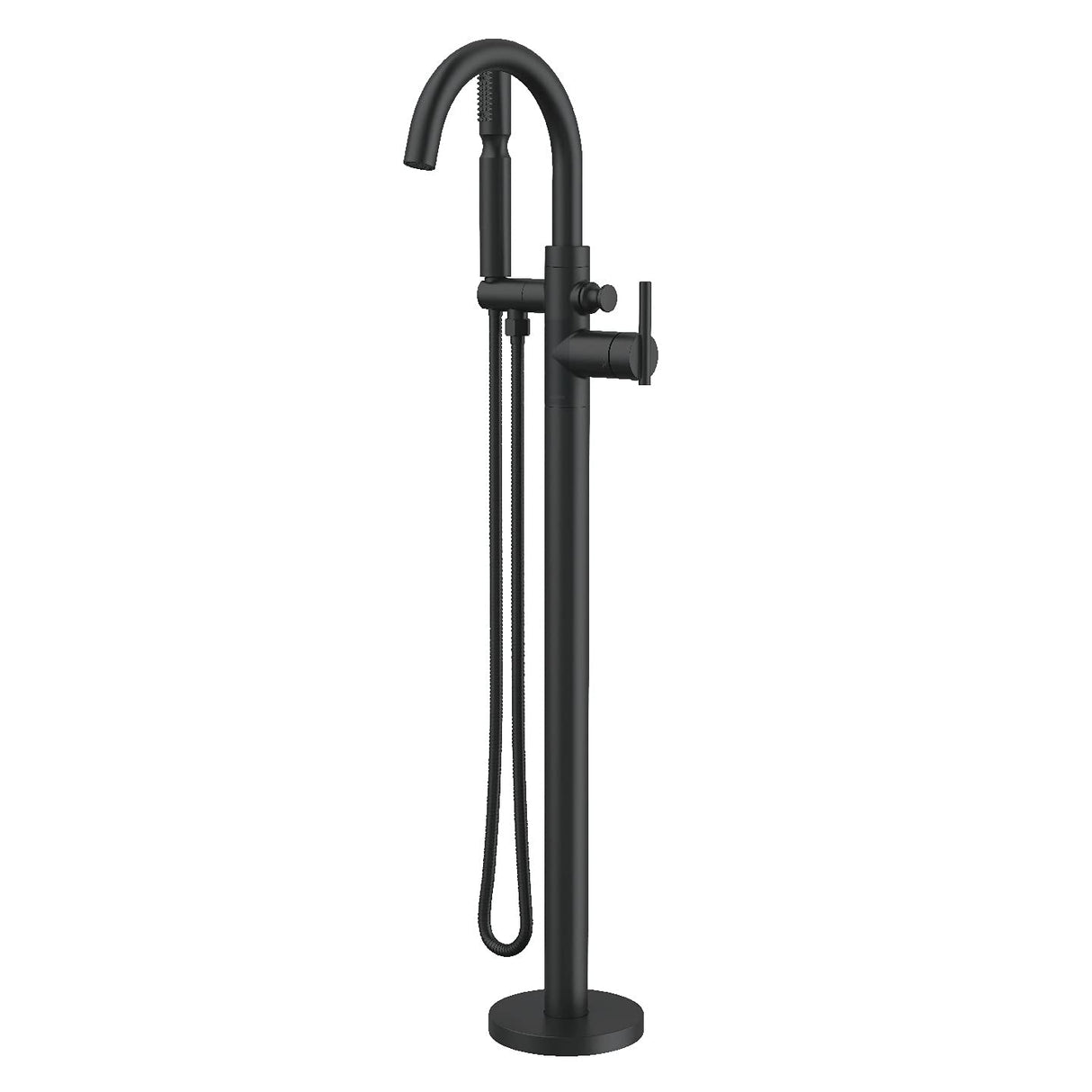Gerber D300558BST Satin Black Contemporary Floor Mount Tub Filler Trim Kit With HANDS...