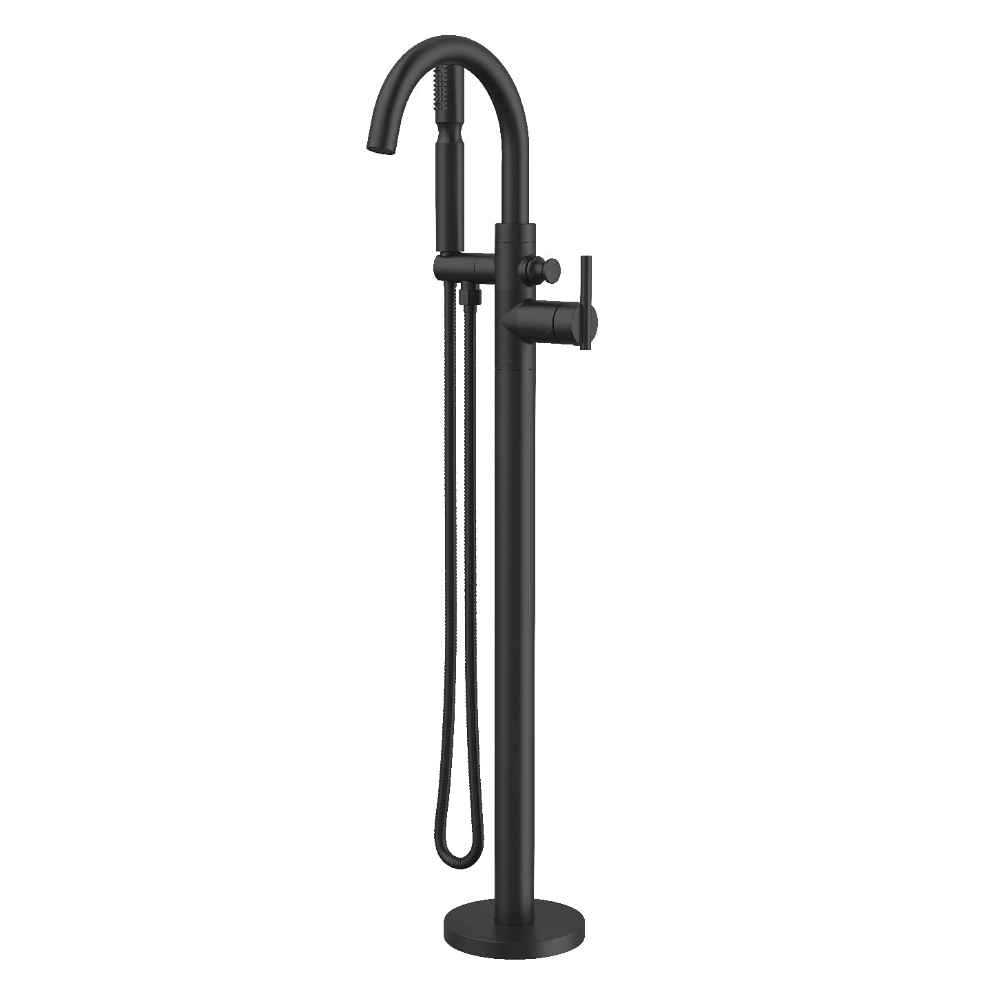 Gerber D300558BST Satin Black Contemporary Floor Mount Tub Filler Trim Kit With HANDS...