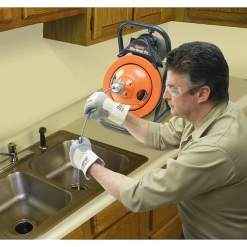 General Wire MRP-C Mini-Rooter Pro Package w/ 50EM3 (50' x 1/2") Cable, MRCS Cutter Set