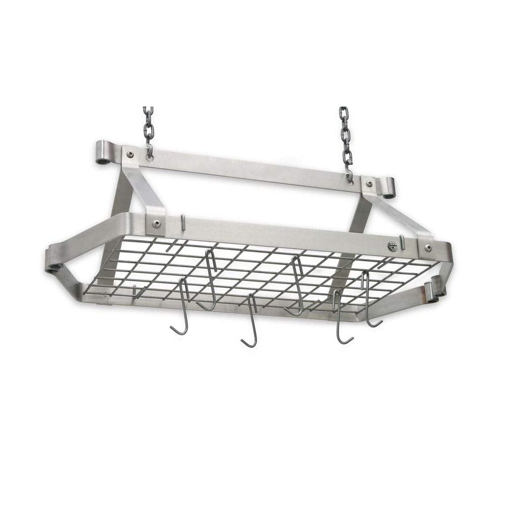 Enclume DR5 HS Retro Rectangle Pot Rack w/ 12 Hooks HS