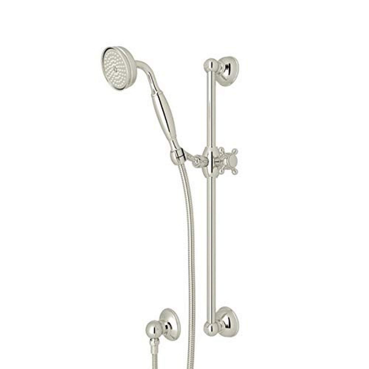 ROHL 1301EPN Handshower Set With 22" Slide Bar and Single Function Handshower