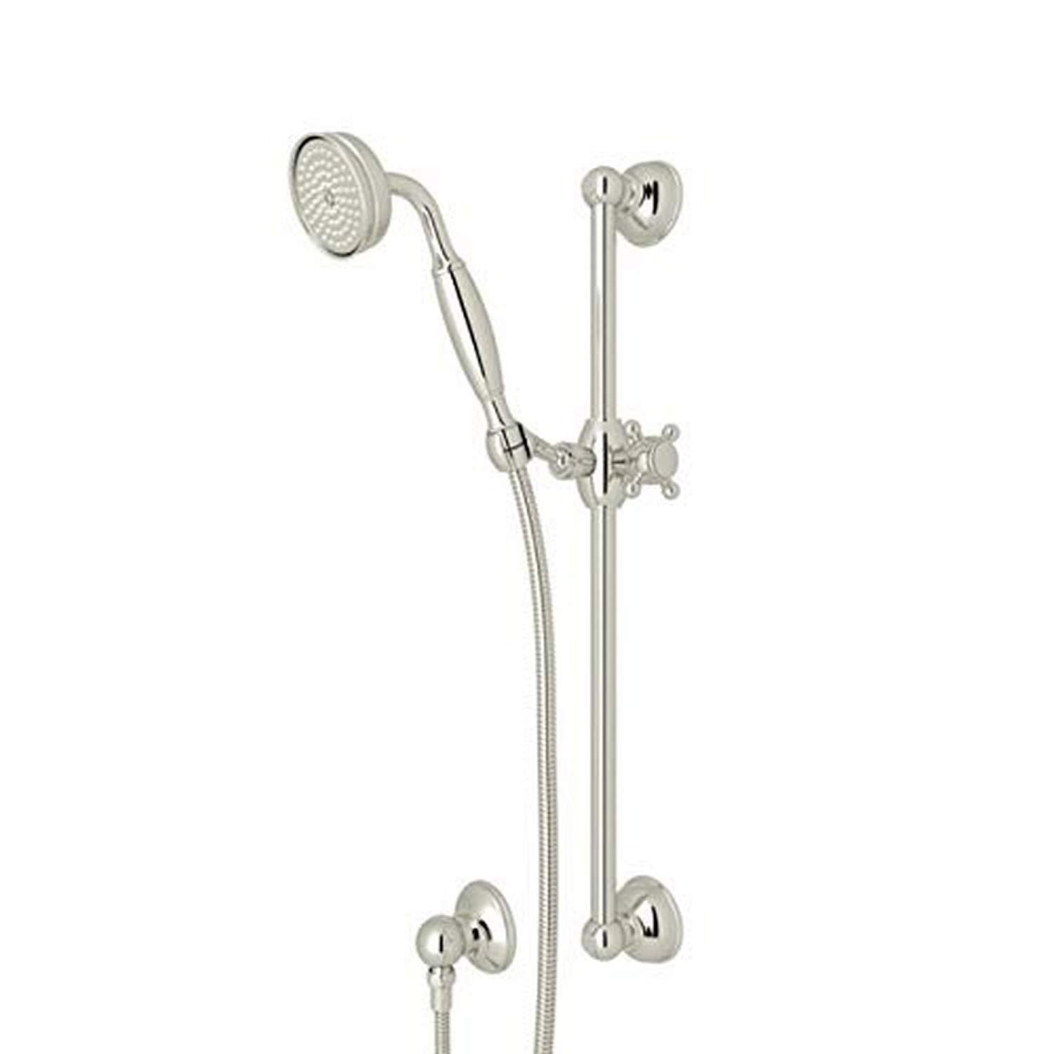 ROHL 1301EPN Handshower Set With 22" Slide Bar and Single Function Handshower