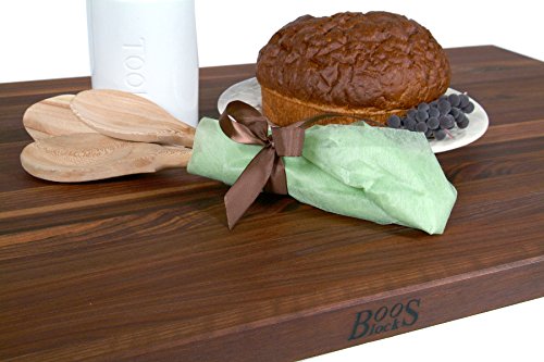 John Boos WALKCT3-6032-O Oil Finish Black Walnut 3 Thick Island Top, 60W x 32D