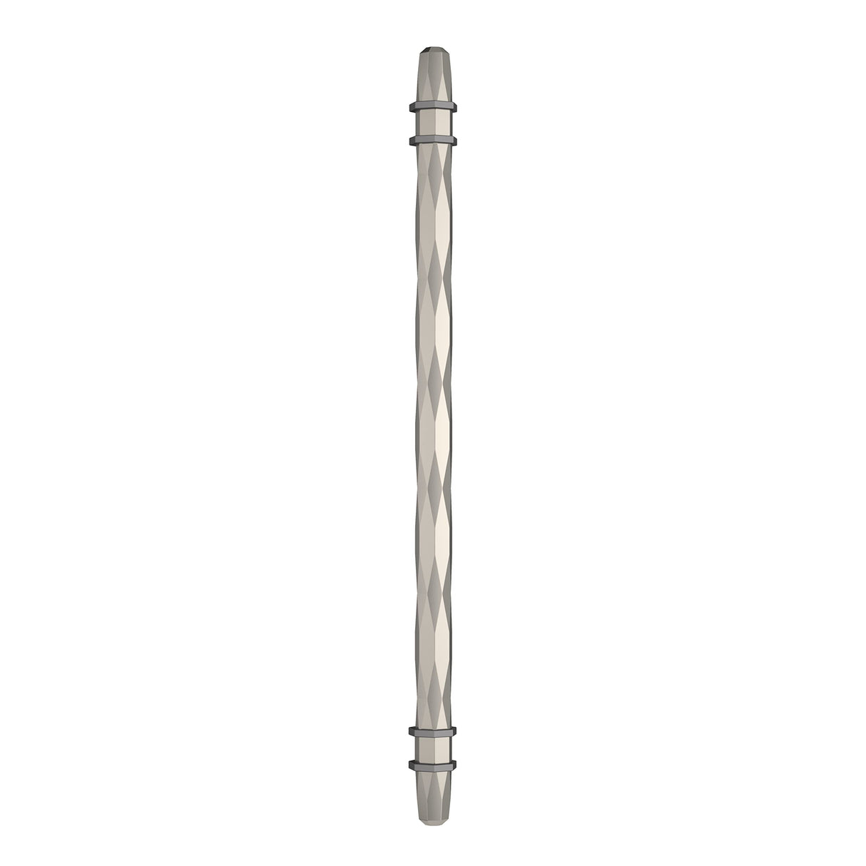 Amerock Cabinet Pull Satin Nickel/Black Chrome 10-1/16 inch (256 mm) Center-to-Center London 1 Pack Drawer Pull Drawer Handle Cabinet Hardware