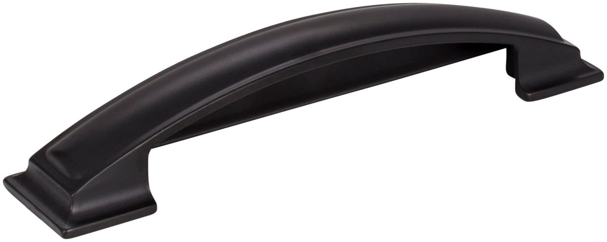 Jeffrey Alexander 436-128MB 128 mm Center-to-Center Matte Black Square Annadale Cabinet Cup Pull