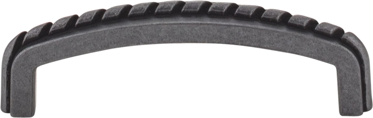 Elements Z118-3BNBDL 3" Center-to-Center Brushed Pewter Rope Detailed Cypress Cabinet Pull