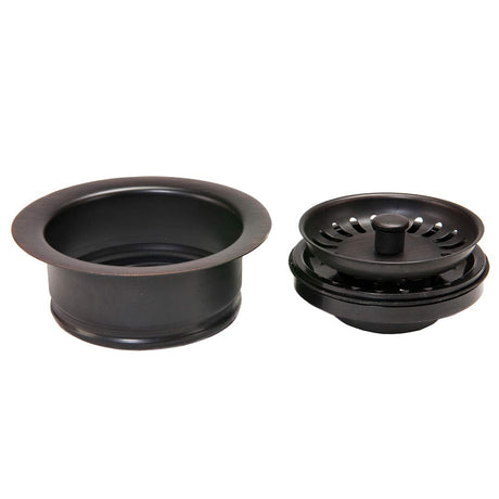 Premier Copper Products D-130ORB 3.5-Inch Deluxe Garbage Disposal Drain with Basket, Oil Rubbed Bronze