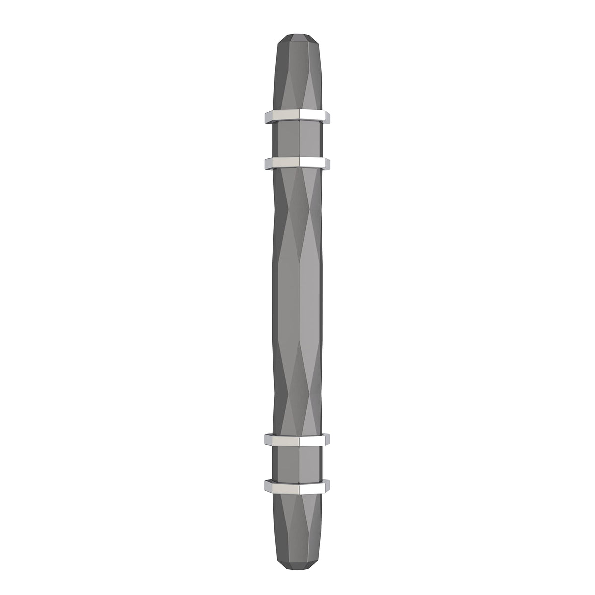 Amerock Cabinet Pull Black Chrome/Polished Chrome 3-3/4 inch (96 mm) Center-to-Center London 1 Pack Drawer Pull Drawer Handle Cabinet Hardware