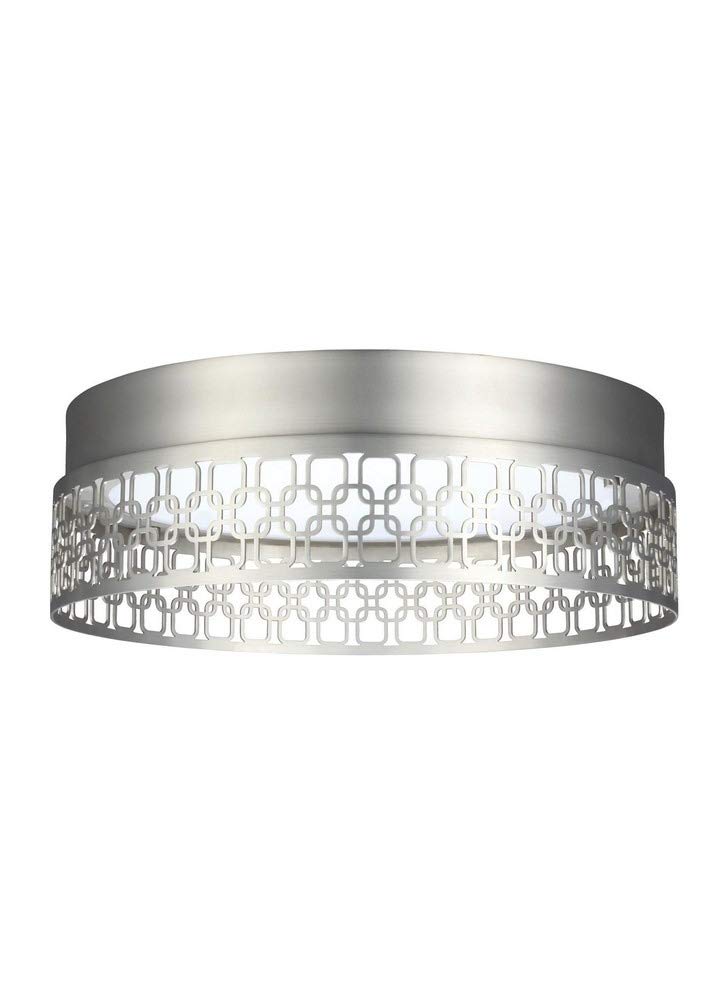 Feiss FM500SN-LED Light Indoor LED Flush Mount Satin Nickel