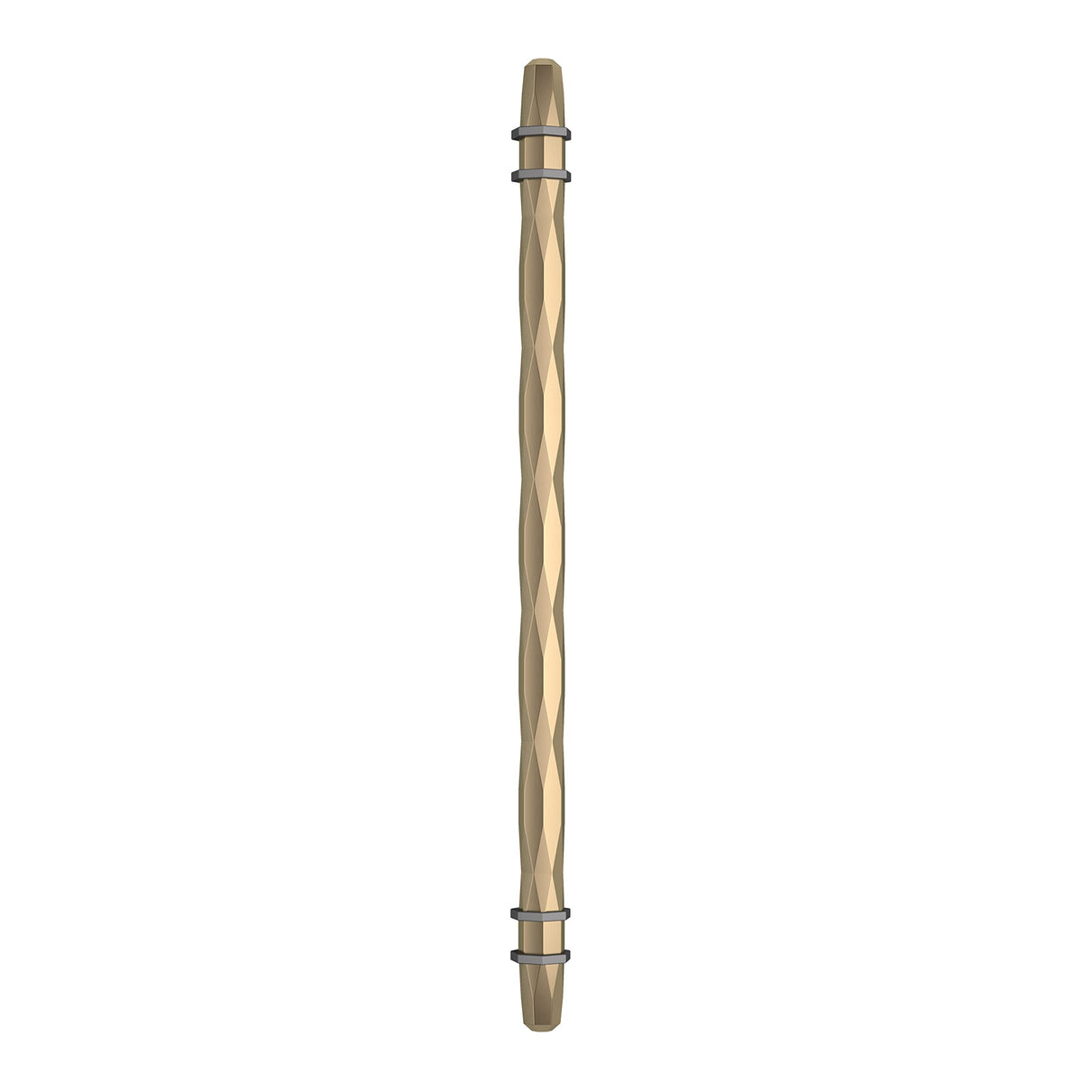 Amerock Cabinet Pull Golden Champagne/Black Chrome 10-1/16 inch (256 mm) Center-to-Center London 1 Pack Drawer Pull Drawer Handle Cabinet Hardware